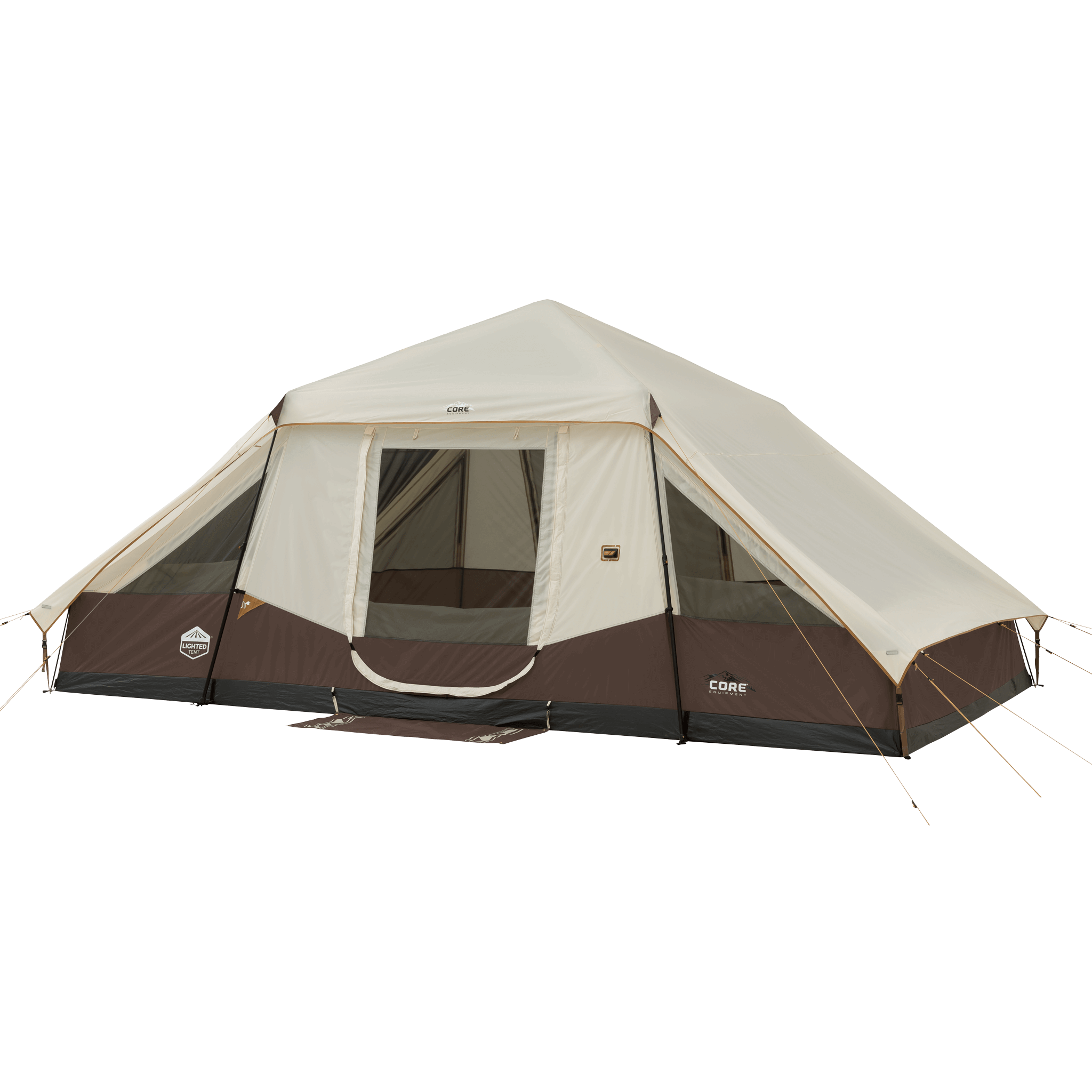 10 Person Lighted Instant Pyramid Tent