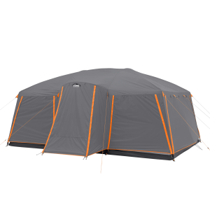 12 Person Straight Wall Cabin Tent with Full Rainfly