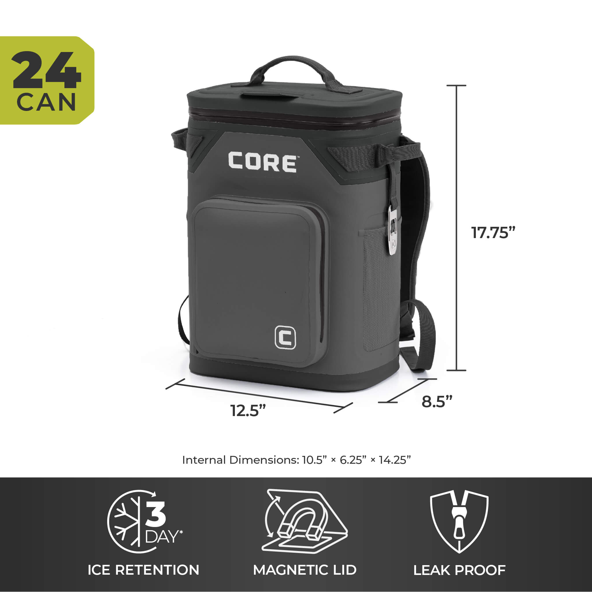 CLIMAKEEP 24 Can Magnetic Backpack Soft Cooler - Image 13