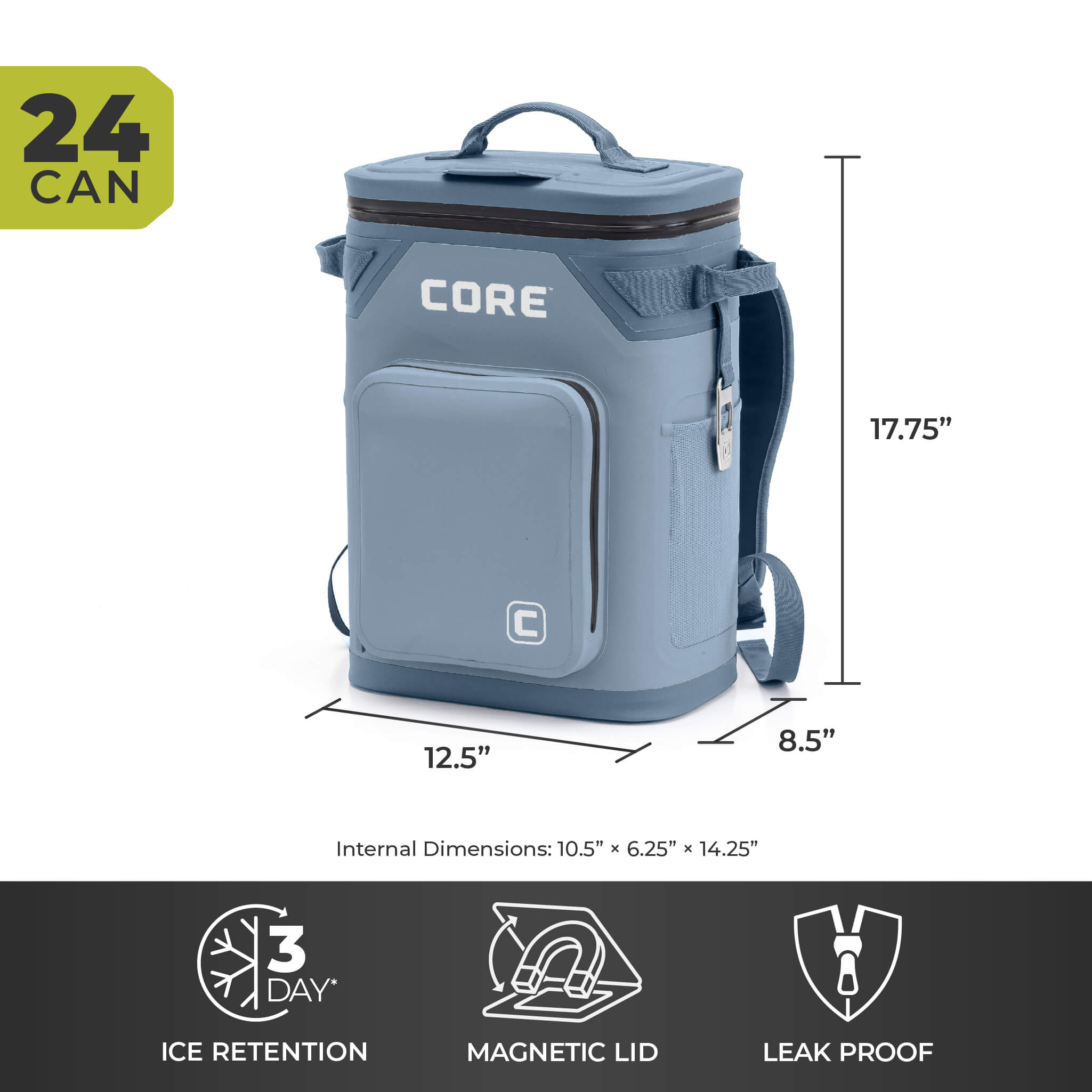CLIMAKEEP 24 Can Magnetic Backpack Soft Cooler - Image 18