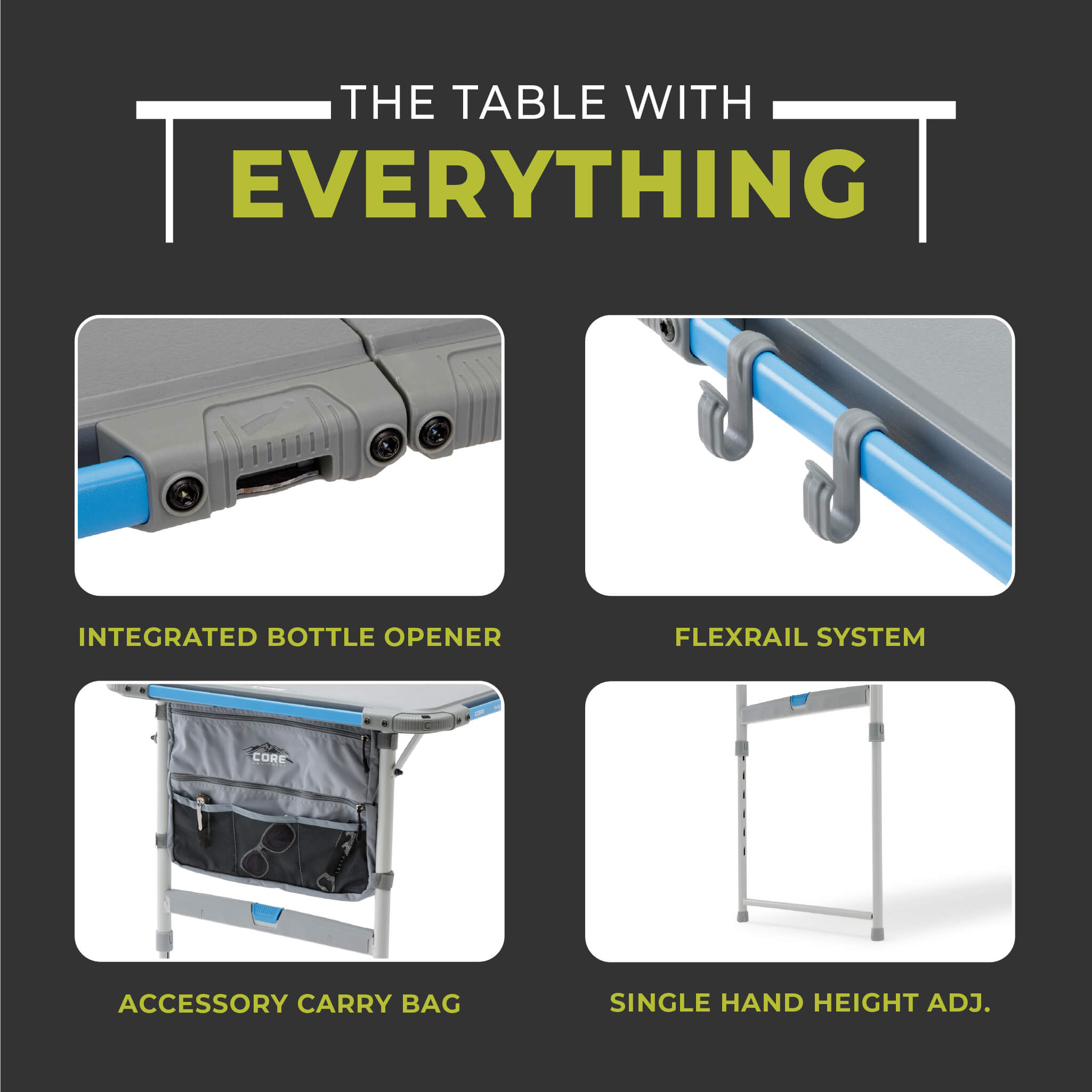 4 Foot FlexRail Outdoor Camp Table - Image 5