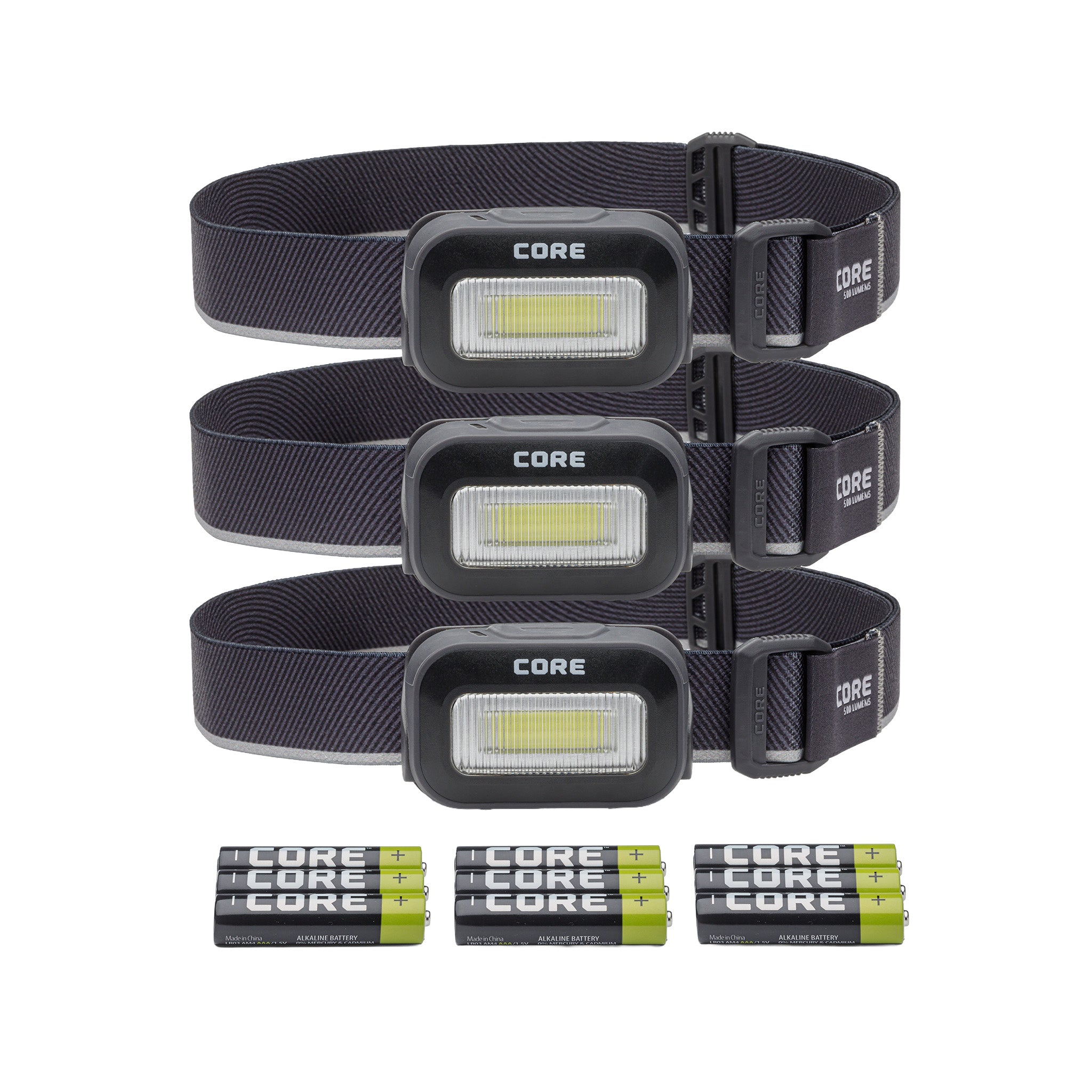 500 Lumen AAA Headlamp 3-Pack - Image 5