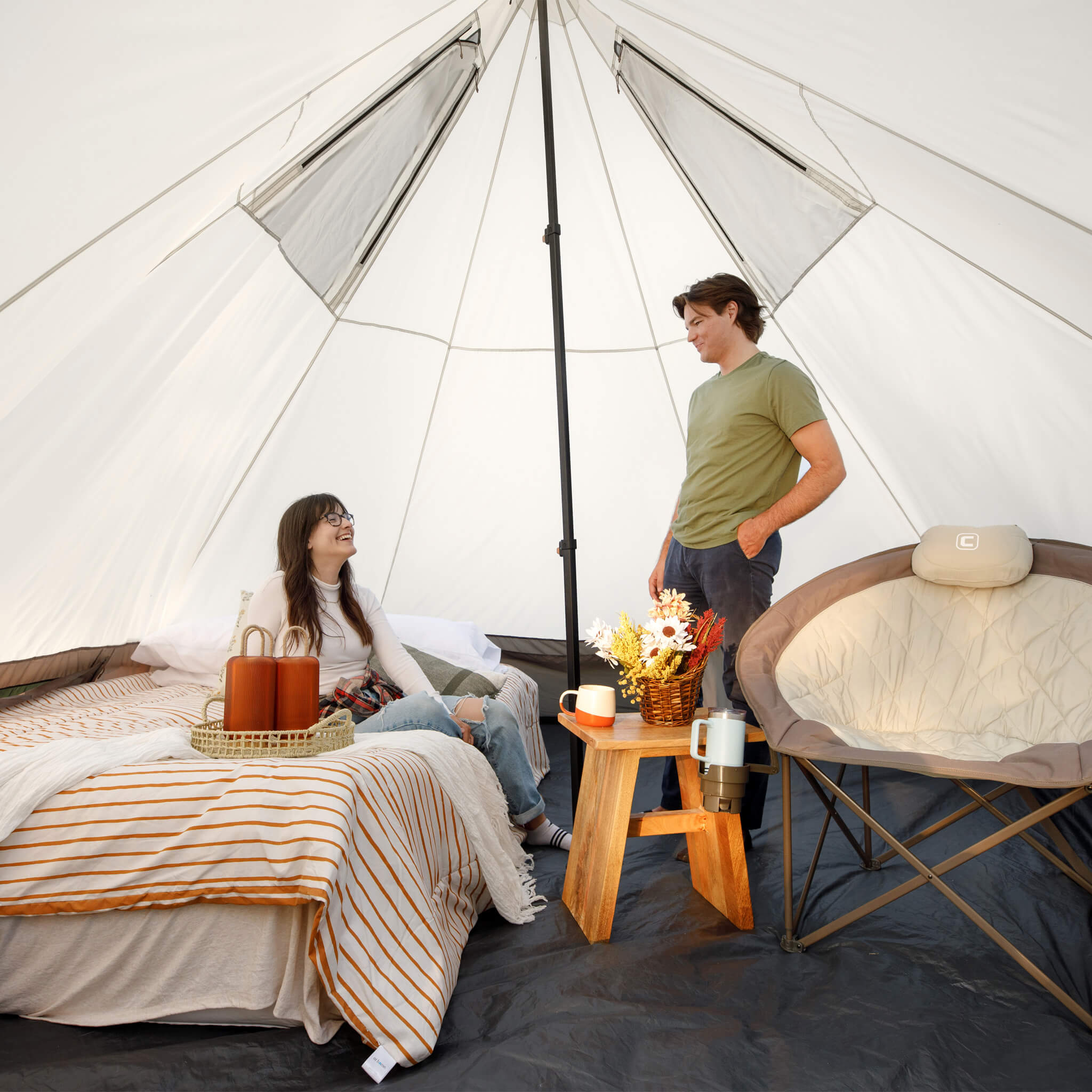 6 Person Lighted Bell Tent - Image 7