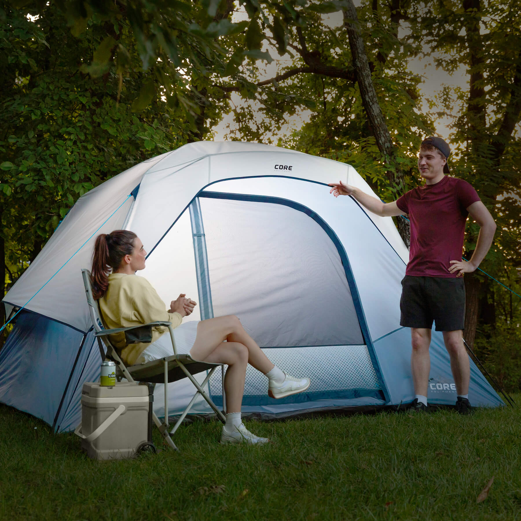 6 Person Lighted Dome Tent - Image 2