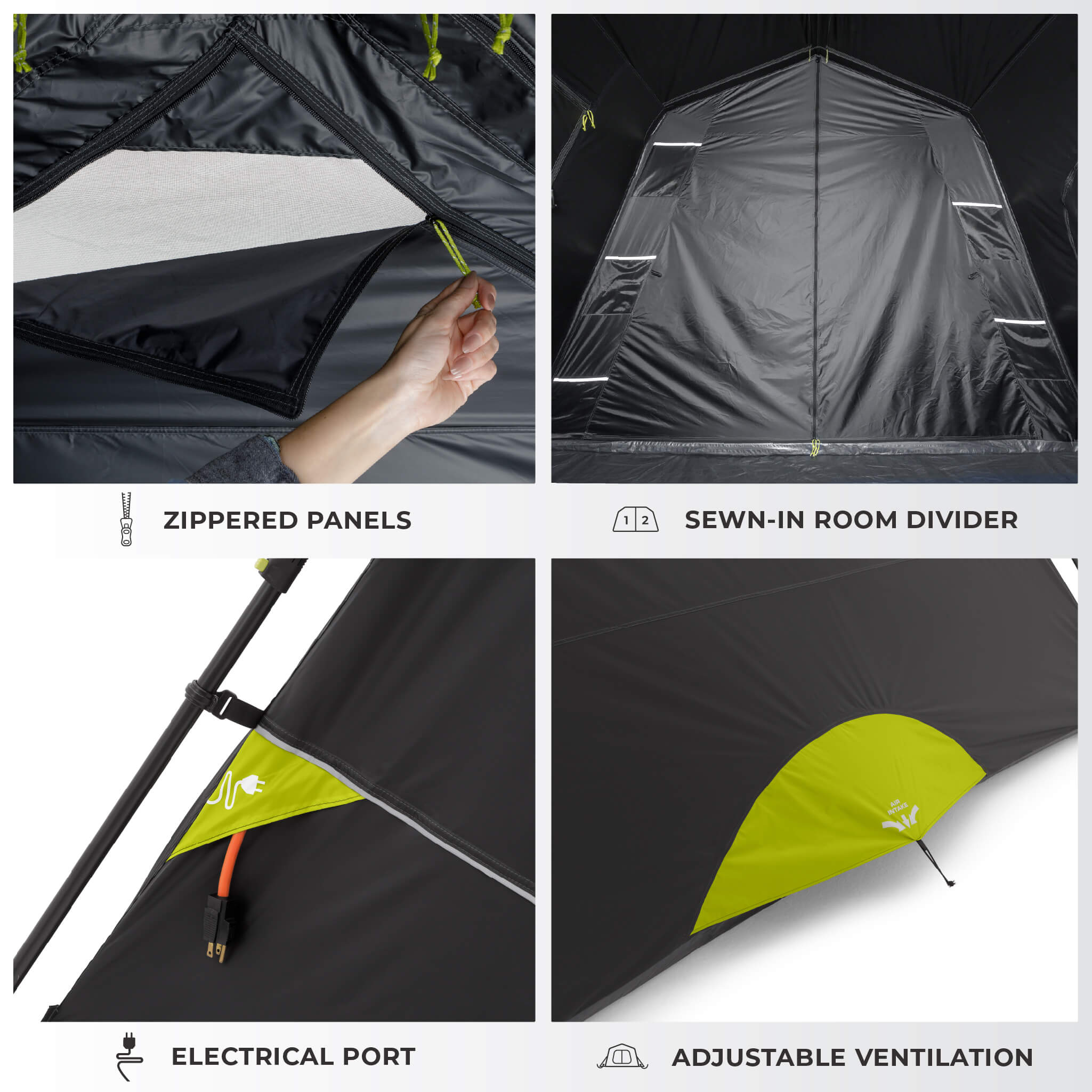 9 Person Blockout Instant Cabin Tent - Image 5