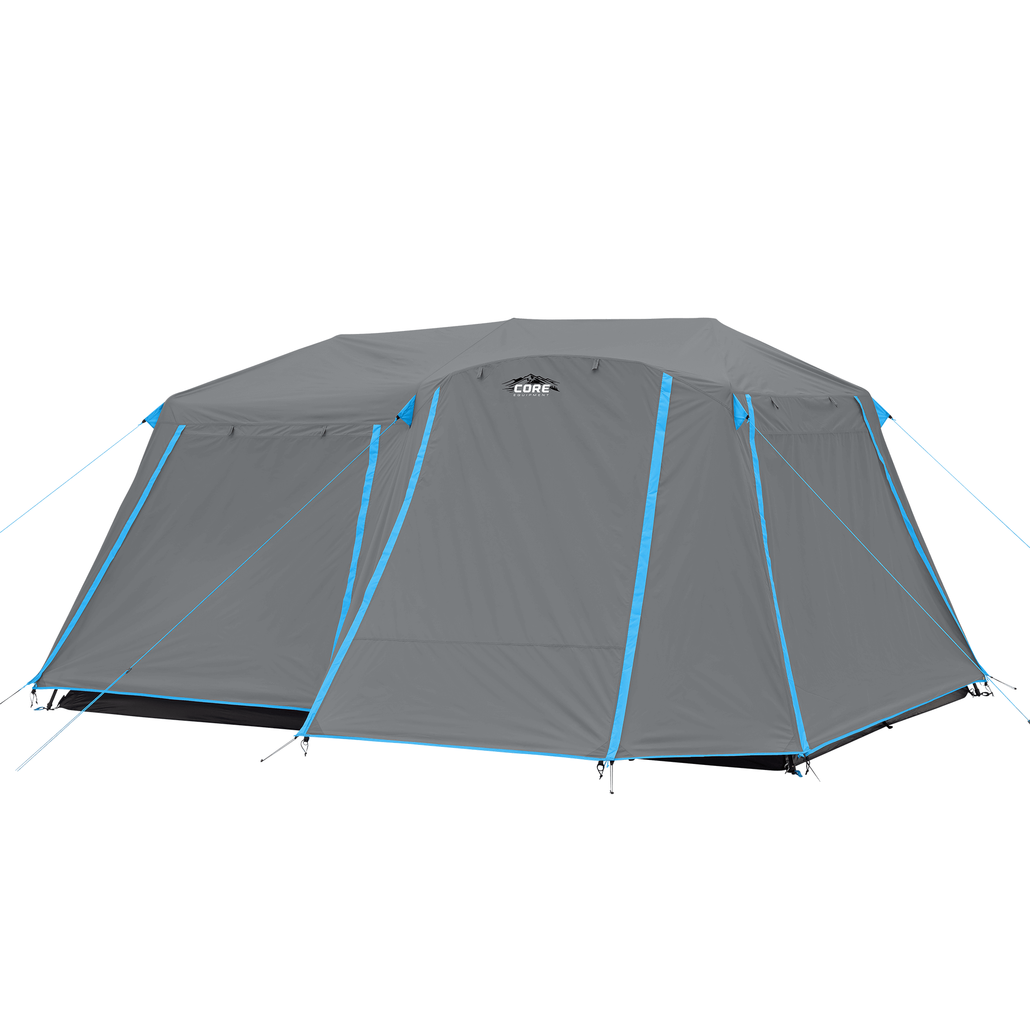 9 Person Lighted Instant Cabin Tent with Full Rainfly