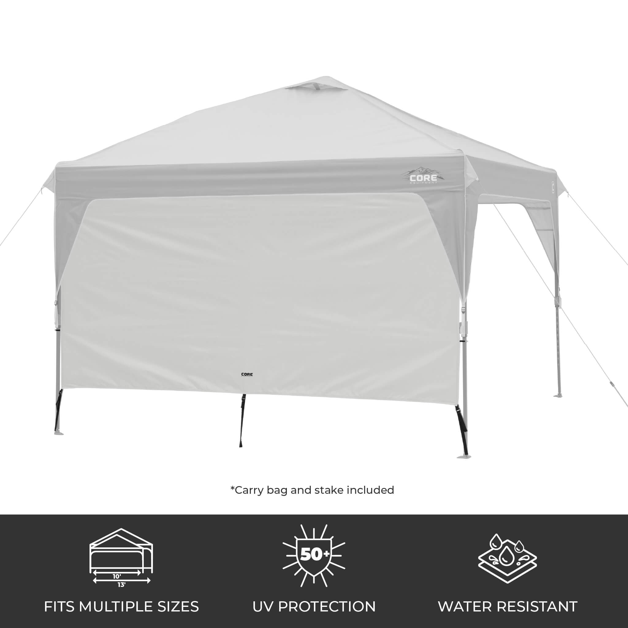 10' x 10' & 13' x 13' Canopy Sun Wall - Image 12
