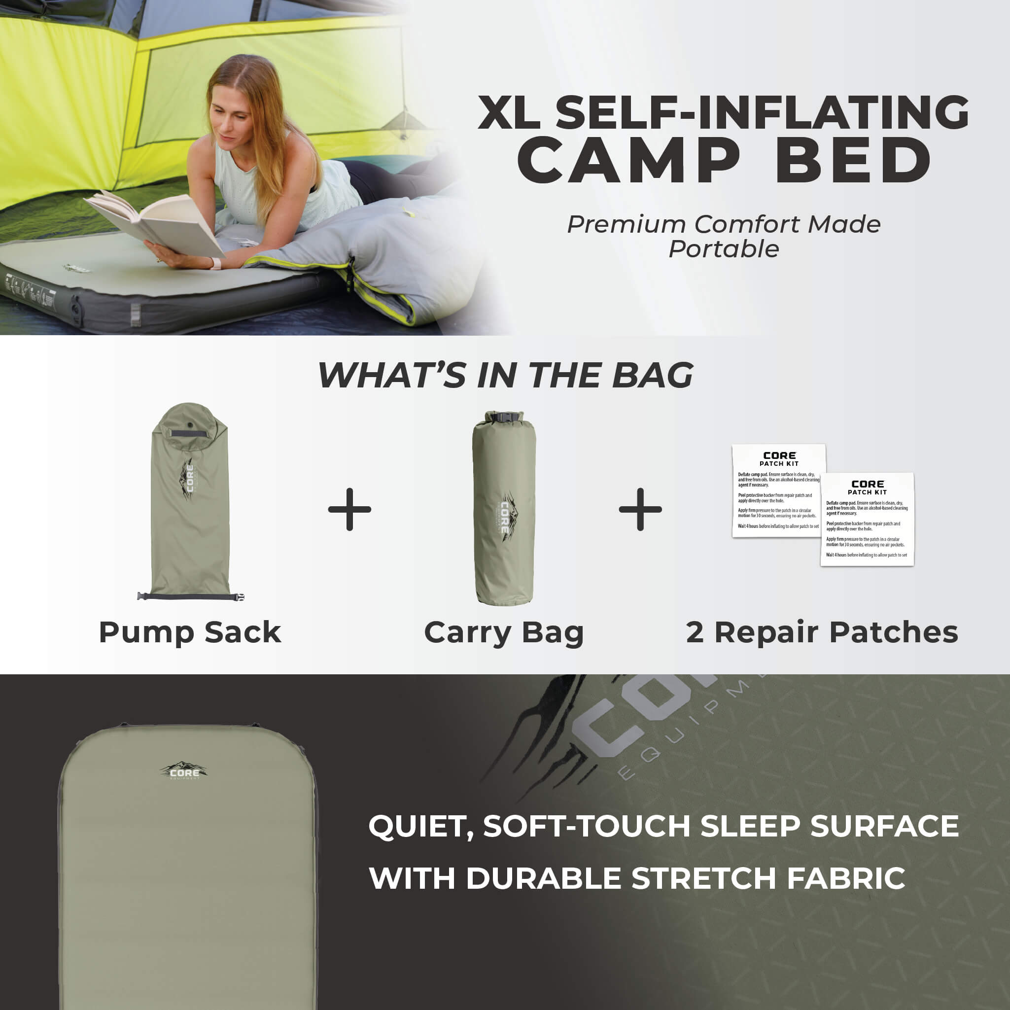 4 Season Self Inflating Camping Bed - Image 5